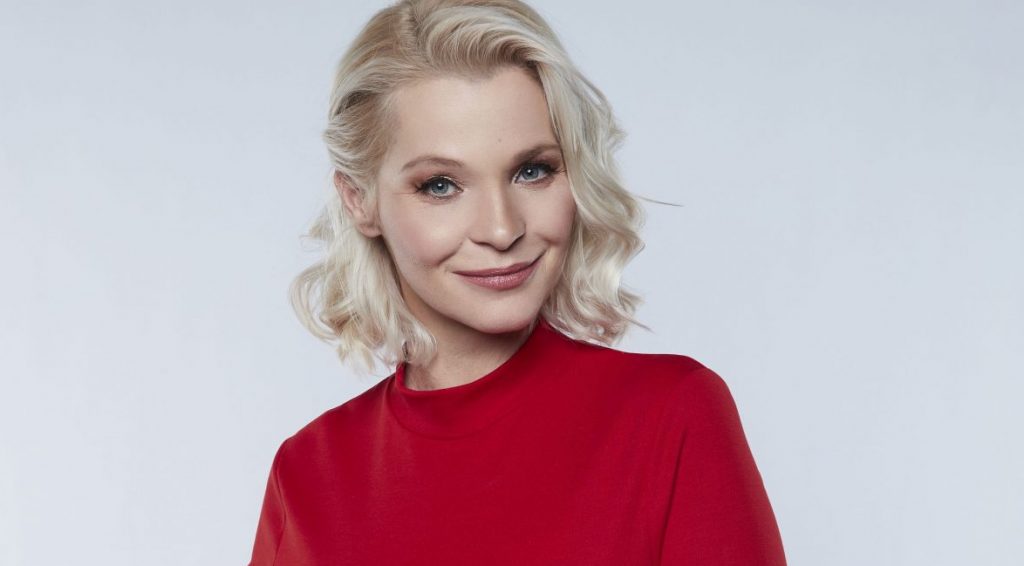 Lilu, a Cápák Között műsorvezetője. Fotó: RTL Magyarország / Hargitay Olivér