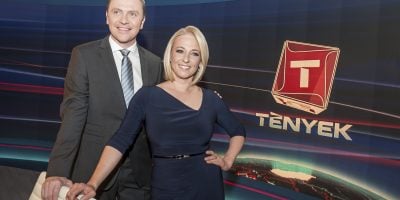 Gönczi Gábor és Marsi Anikó, a TV2 Tények műsovezetői