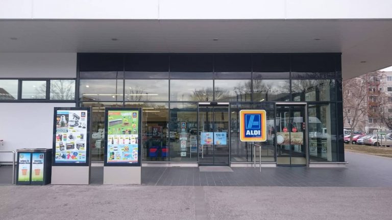 ALDI bolt bejárata Budapesten. Fotó: Ladányi András, Media1