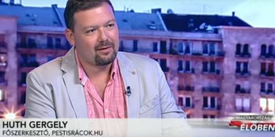 Huth Gergely, a Pestisrácok főszerkesztője nyilatkozik a HírTV-ben