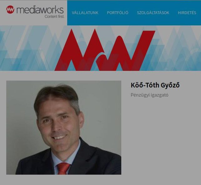 Köő-Tóth Győző, a New Wave Media Group vezérigazgatója