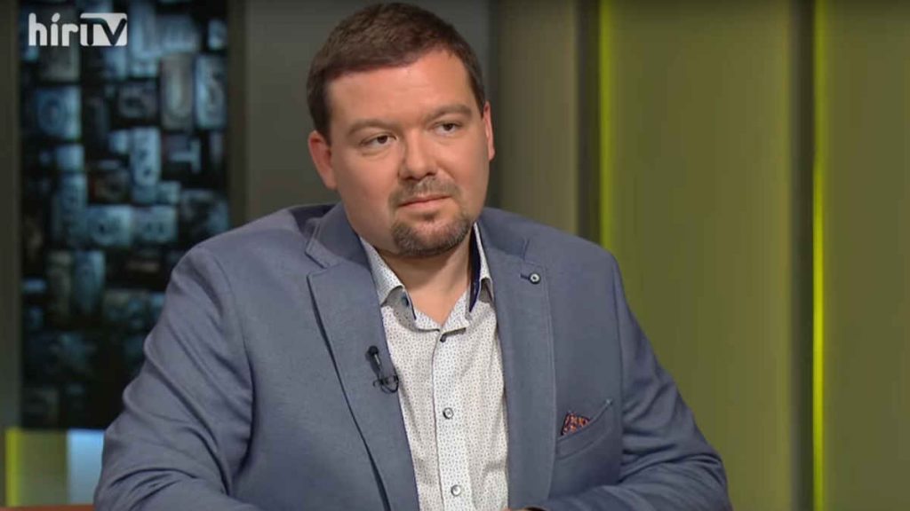 Huth Gergely, a Pestisrácok főszerkesztője a HírTV Sajtóklubjában