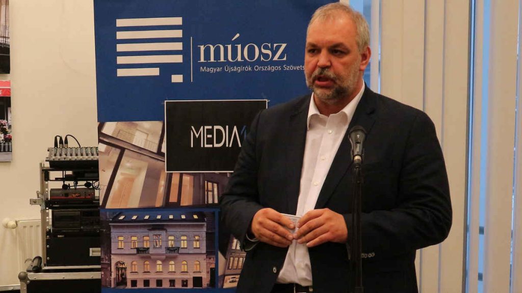 Kovács Tibor, a távozó Lapcom-vezér az MLE elnökeként. Fotó: Ladányi András, Media1