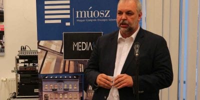 Kovács Tibor, a távozó Lapcom-vezér az MLE elnökeként. Fotó: Ladányi András, Media1