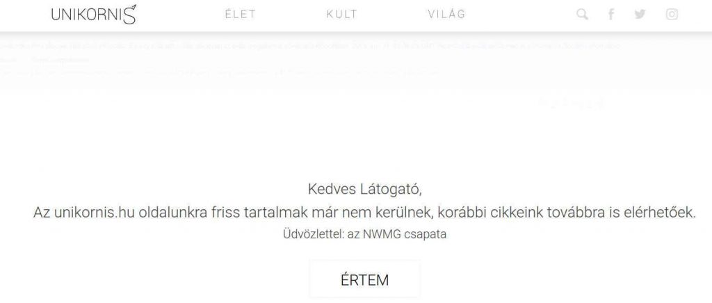 unikornis archívum