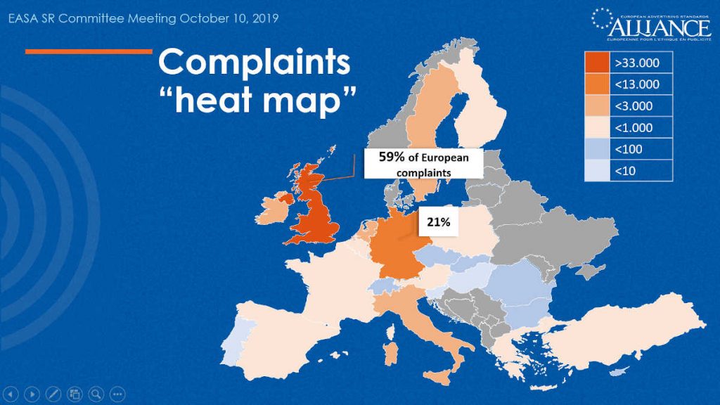 Fogyasztói panaszok térképe Európában