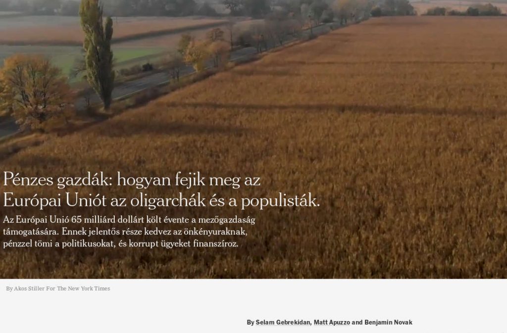 A The New York Times magyar cikke a magyarországi pénzes gazdákról