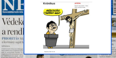Pápai Gábor karikatúrája az Operatív Törzs működéséről
