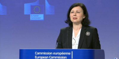 Vera Jourová, az Európai Bizottság értékekért és átláthatóságért felelős alelnöke