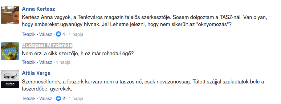 Néhány hozzászólás a PestiSrácok valótlanságot közlő cikke alatt