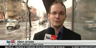 Tényi István, még a Fidesz-tagjaként a HírTV-ben korábban