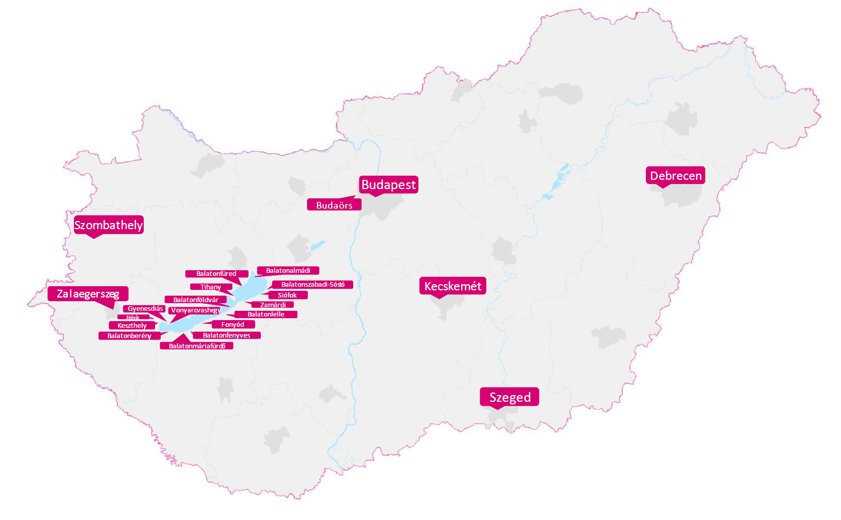 A Telekom 5G elérhetősége