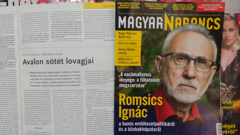 A Magyar Narancs 2020. október 15-i lapszáma