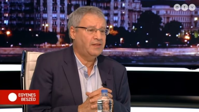 Gábor György az ATV műsorában, az Egyenes Beszédben