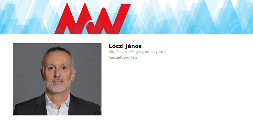 Lóczi János, amikor még szerepelt a Mediaworks honlapján mint általános vezérigazgató-helyettes