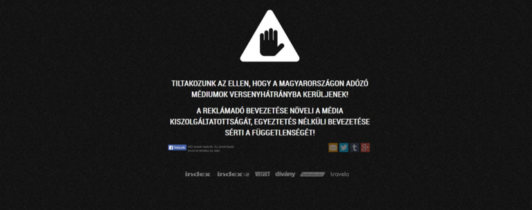 A reklámadó 2014-es magyarországi bevezetése elleni tiltakozás