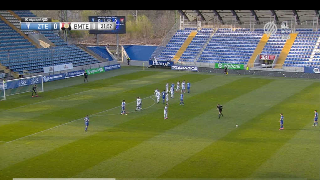 A Budafok-Zalaegerszeg mérkőzés egyik pillanata.