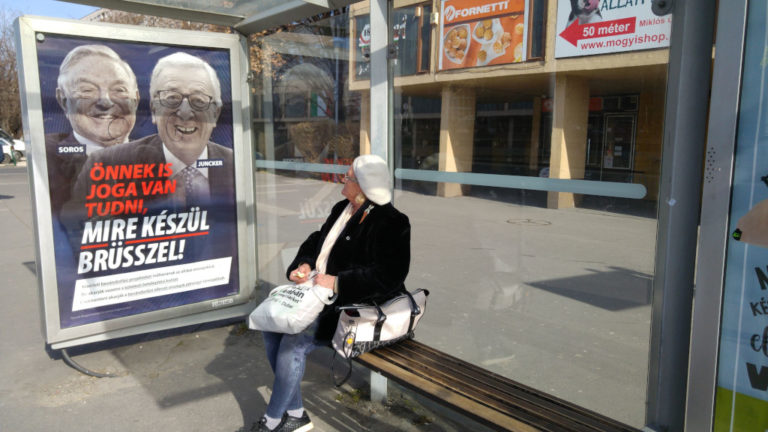 Kormányplakát Soros Györggyel
