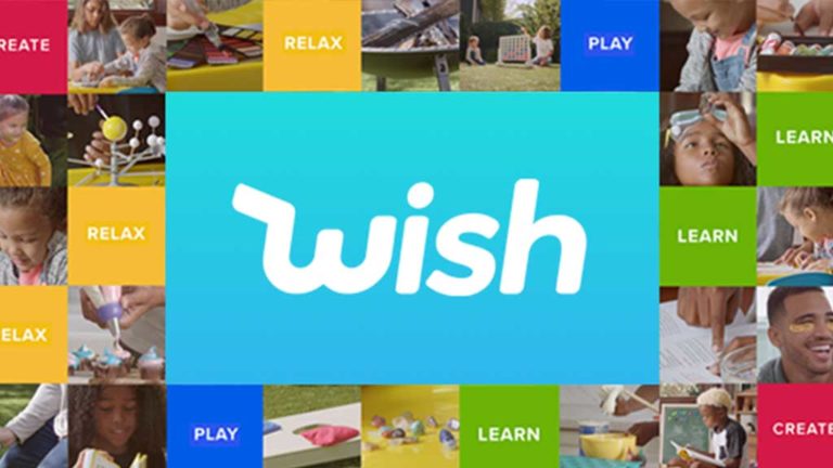 A Wish webáruház borítóképe a Facebookon