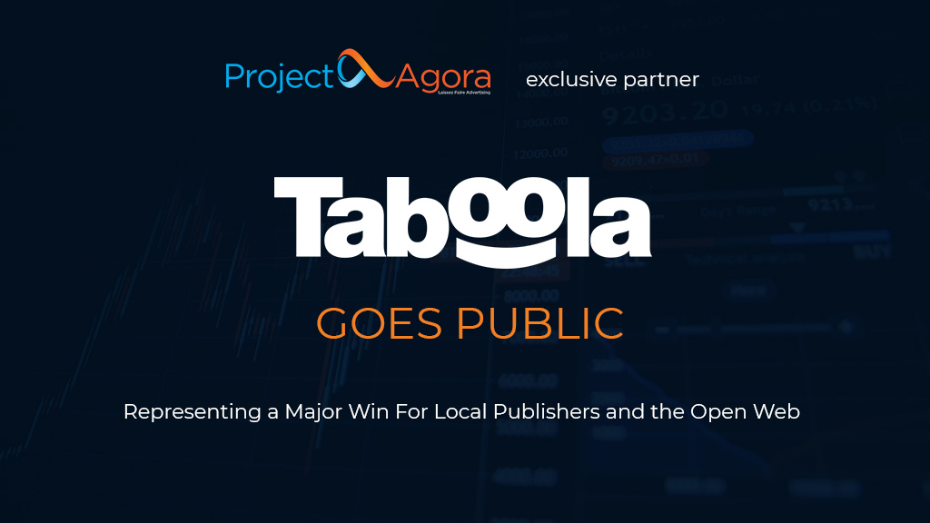 Taboola, a Project Agora exkluzív partnere tőzsdére megy
