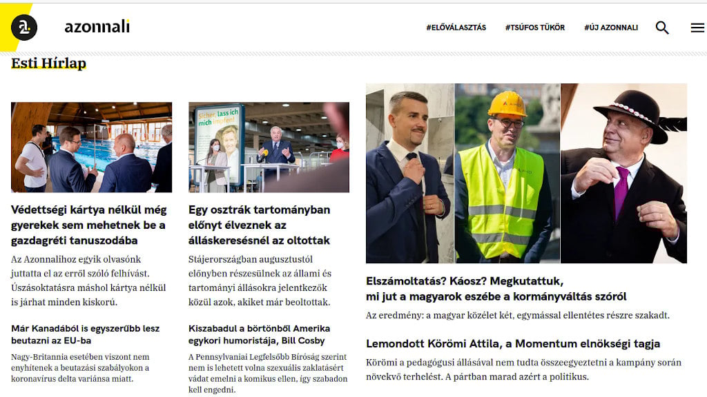 Az Azonnali.hu új ruhája
