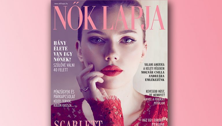 Scarlett Johansson, a Nők Lapja címlapján