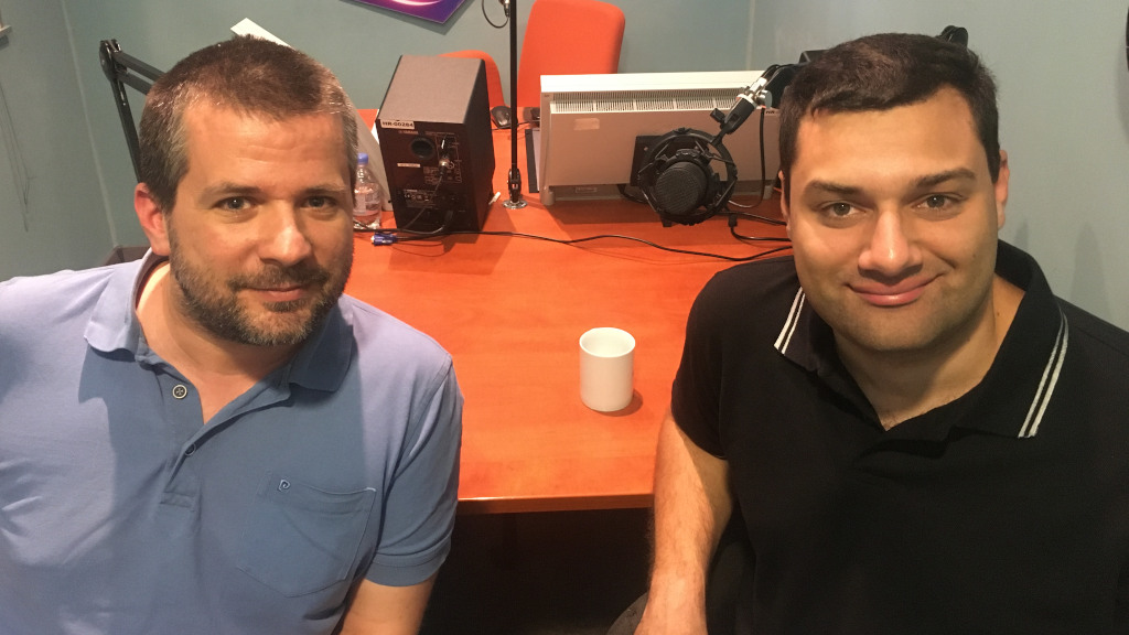 Szalay Dániel (Media1) balra és Kenderessy Szabolcs (SorozatWiki) jobbra