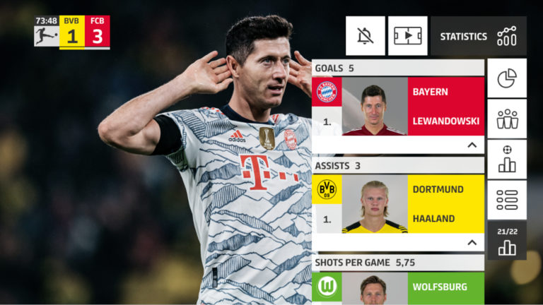 A DFL új, interaktív közvetítése.