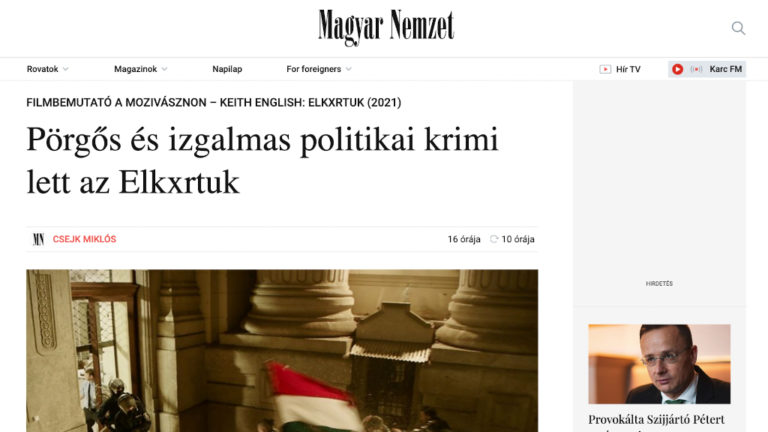 Az ElkXrtuk című Gyurcsány-ellenes film kritikája a Magyar Nemzet Online felületén.