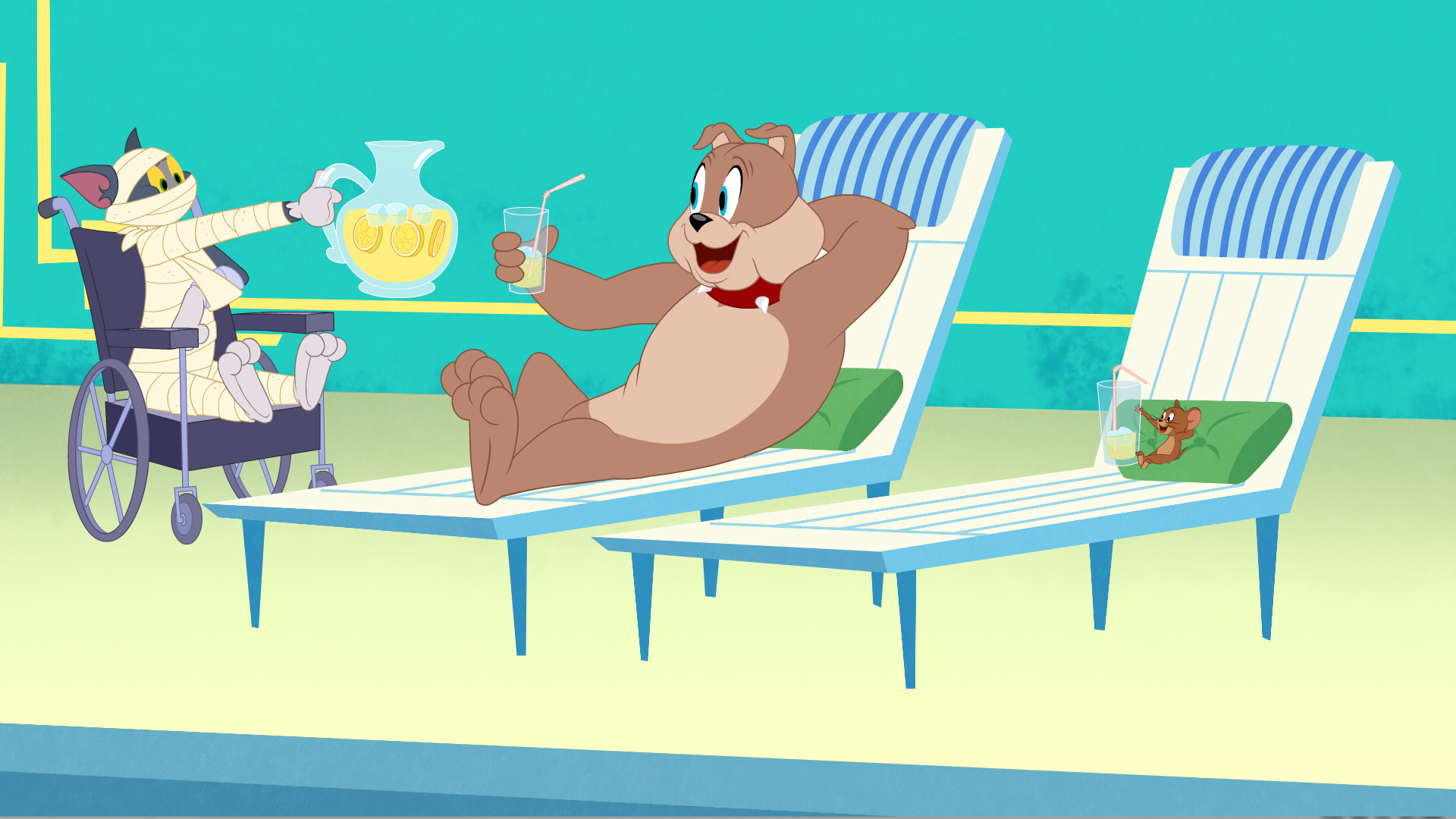 A Tom és Jerry New Yorkban című sorozat egyik jelenete.