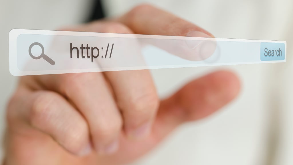 Online portál, URL.