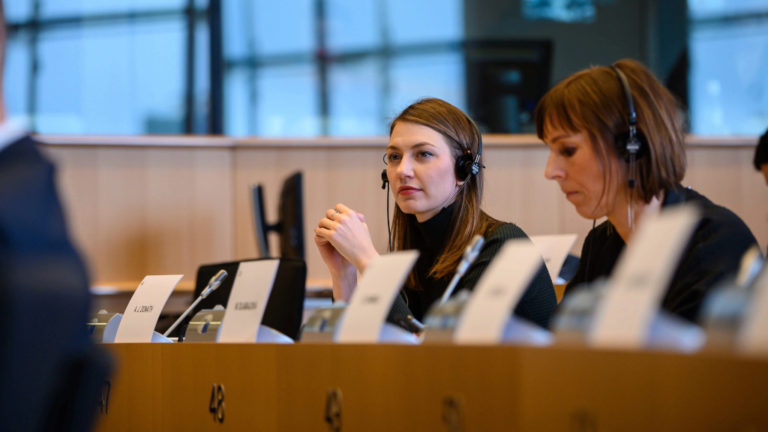 Donáth Anna, a Momentum elnöke, európai parlamenti képviselője.