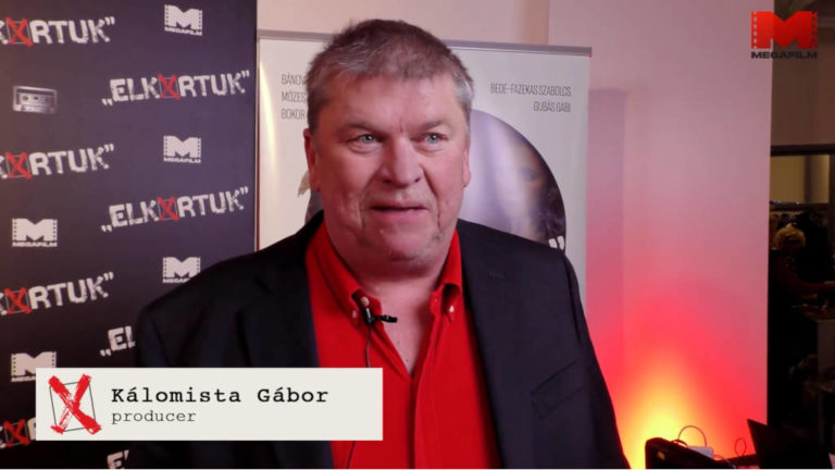 Kálomista Gábor, az ElkXrtuk egyik producere a film díszbemutatóján.