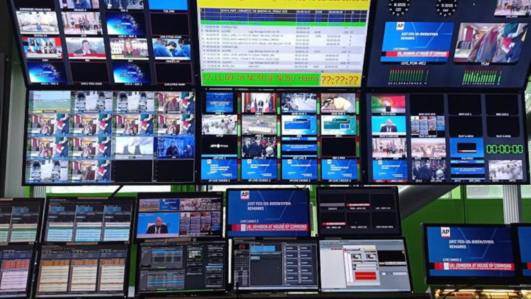 Az Euronews tévéstúdiója