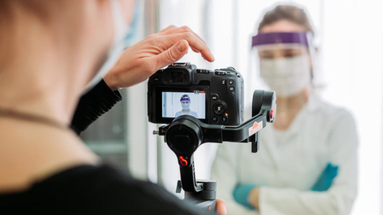 Forgatás egy kórházban.