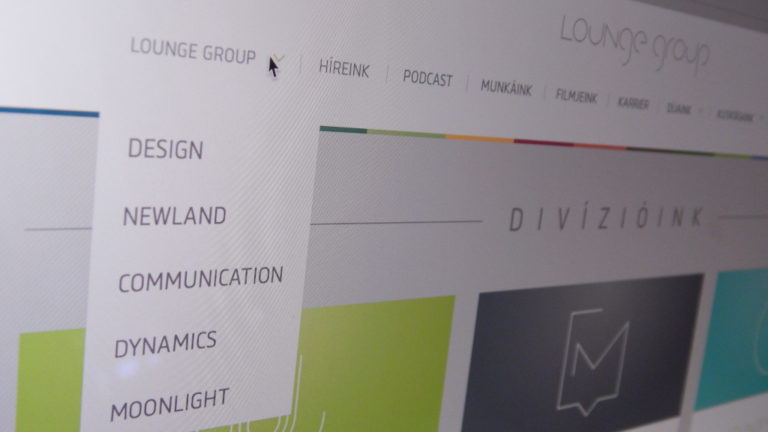 A Lounge-csoport honlapja, a lounge.hu.