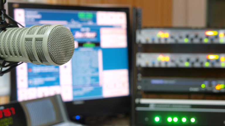 Rádió stúdió.