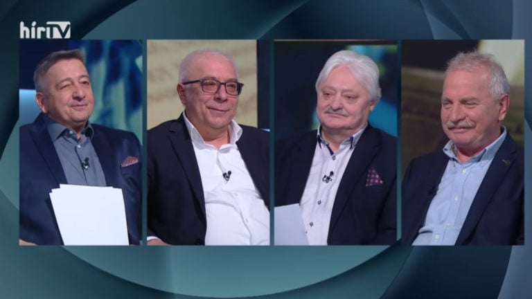 Részlet a Sajtóklub című műsor 2022. április 11-i adásából.