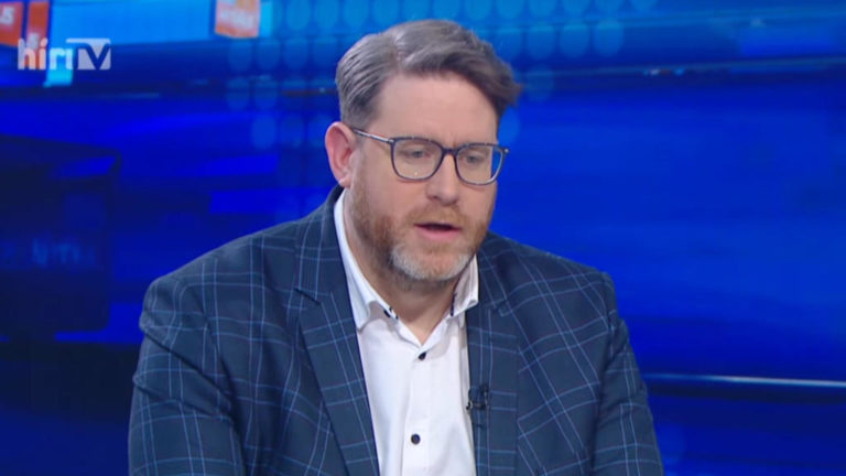 Szöllősi György a HírTV Napi Aktuális című műsorában.