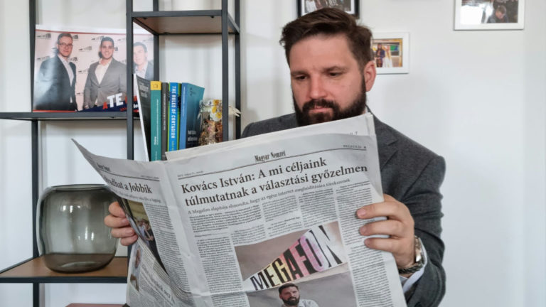 Kovács István, a Megafon Központ vezetője.