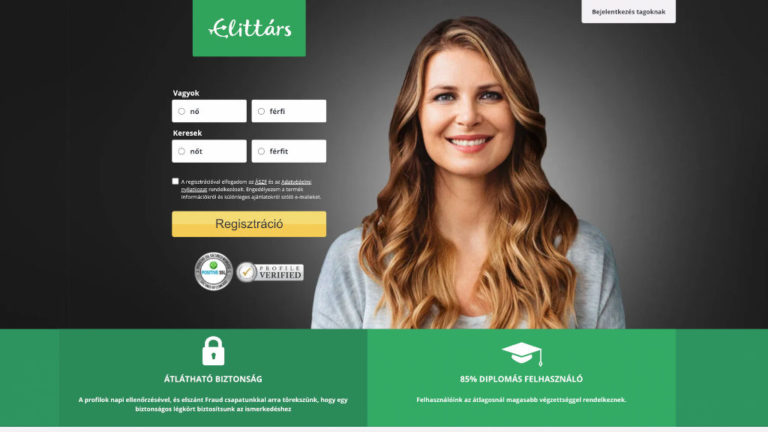 Az elittars.hu kezdőlapja 2022. június 21-én.