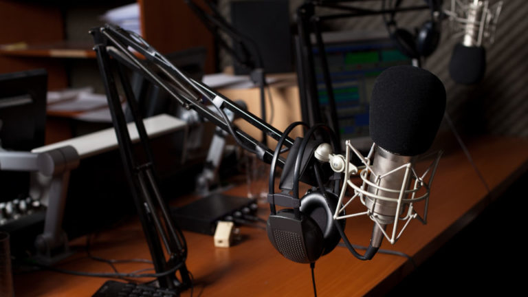 Rádió stúdió.