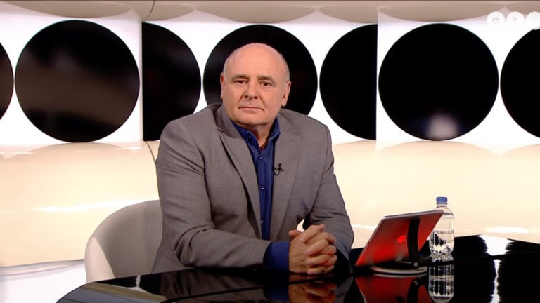 Rónai Egon, az ATV műsorvezetője.