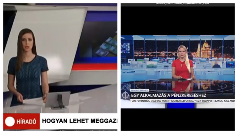 Az ATV Híradó és az M1 Híradó arculatával visszaélő átverős videó