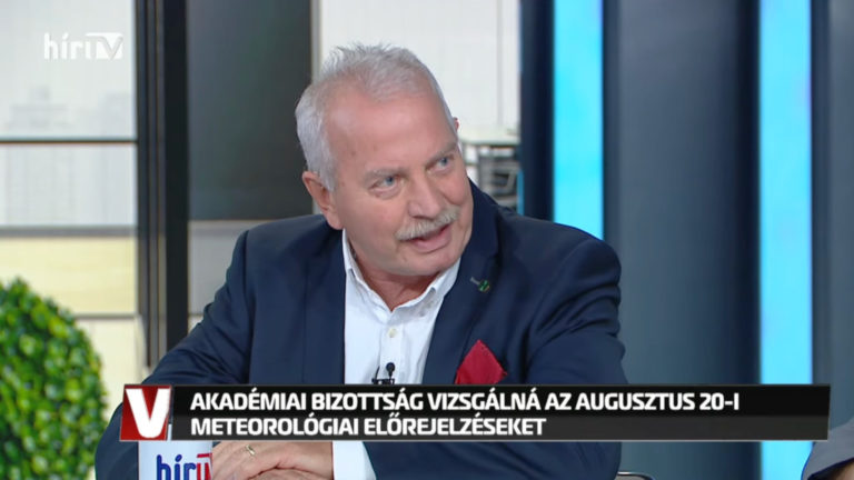 Bencsik András, a Demokrata főszerkesztője a HírTV Vezércikk című műsorában.