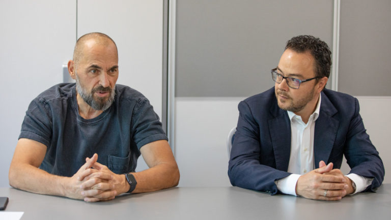 Palik László és Enyedi András, a Manna FM ügyvezető igazgatója