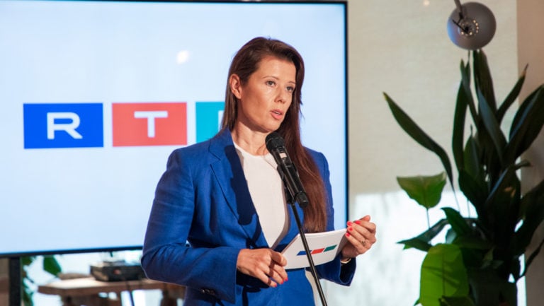 Vidus Gabriella, az RTL Magyarország vezérigazgatója a 2022 őszén bevezetendő új arculat mellett