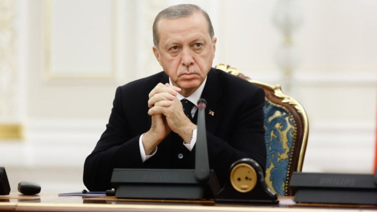 Recep Tayyip Erdoğan török elnök.