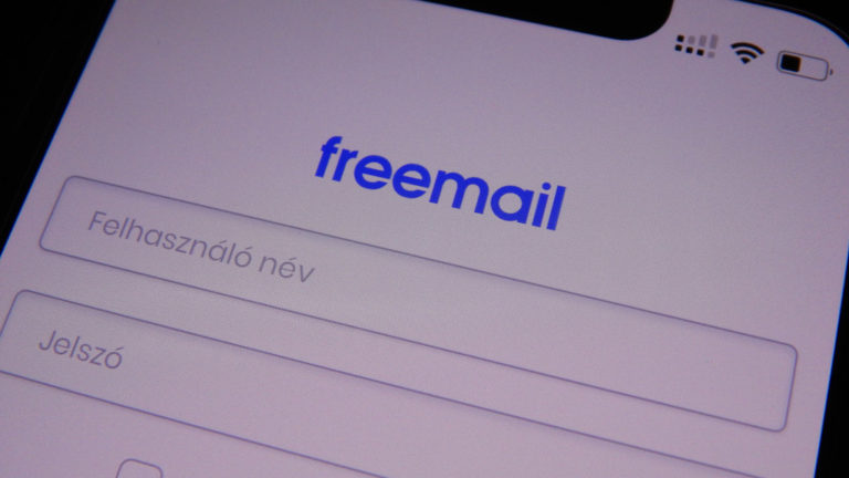 A Freemail.hu kezdőlapja.