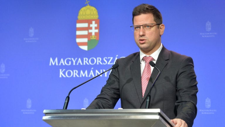 Gulyás Gergely, a Miniszterelnökséget vezető miniszter a 2022.11.9-i kormányinfón